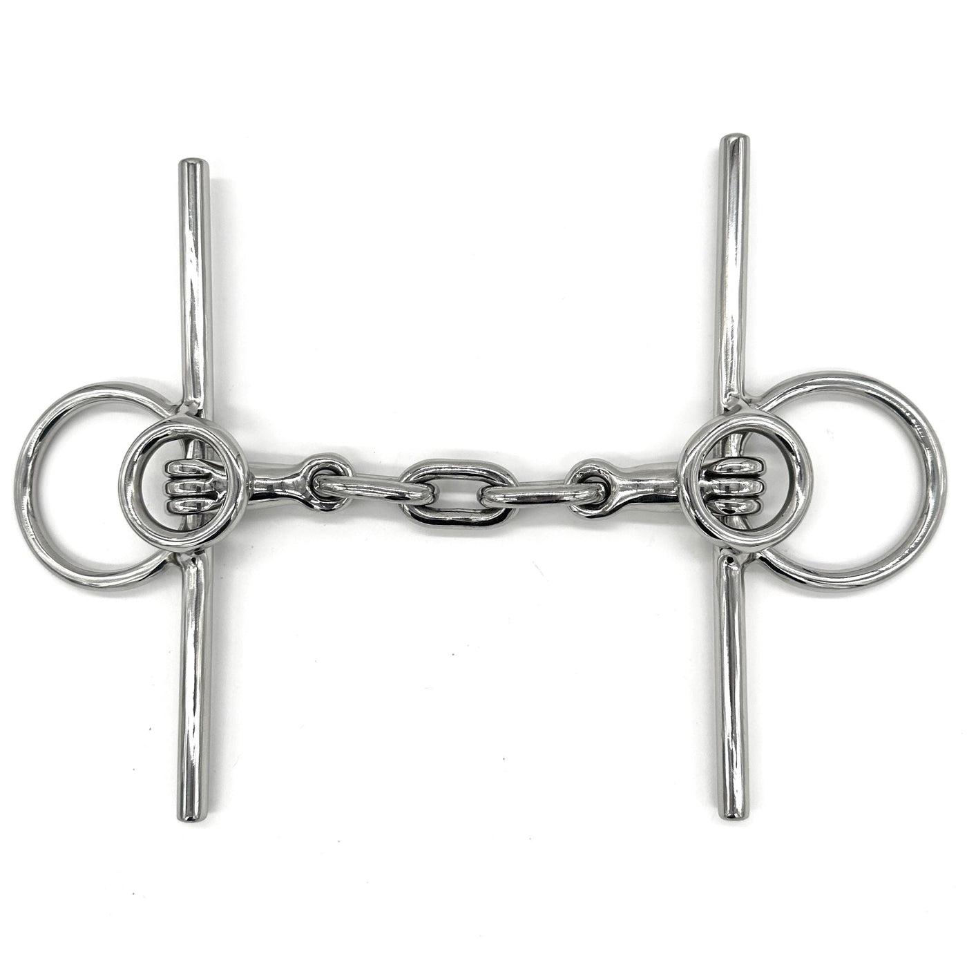 Locking Bar Full Cheek Bit with Triple Chain Link Bit