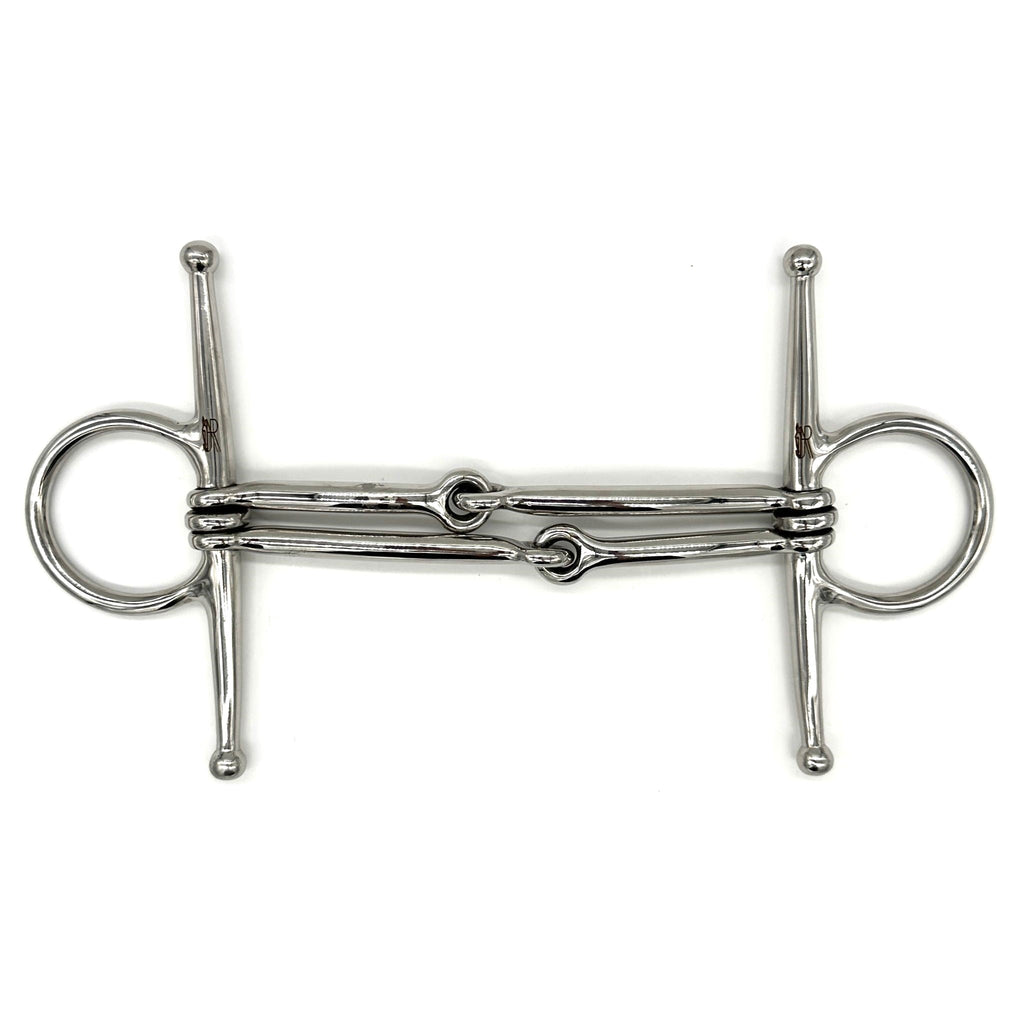 Full Cheek Rubber Covered Snaffle Horse Bit - 5 Inch Mouthpiece For Sensitive Horses