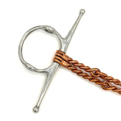 Double Twisted Copper Wire Nelson Gag Bit