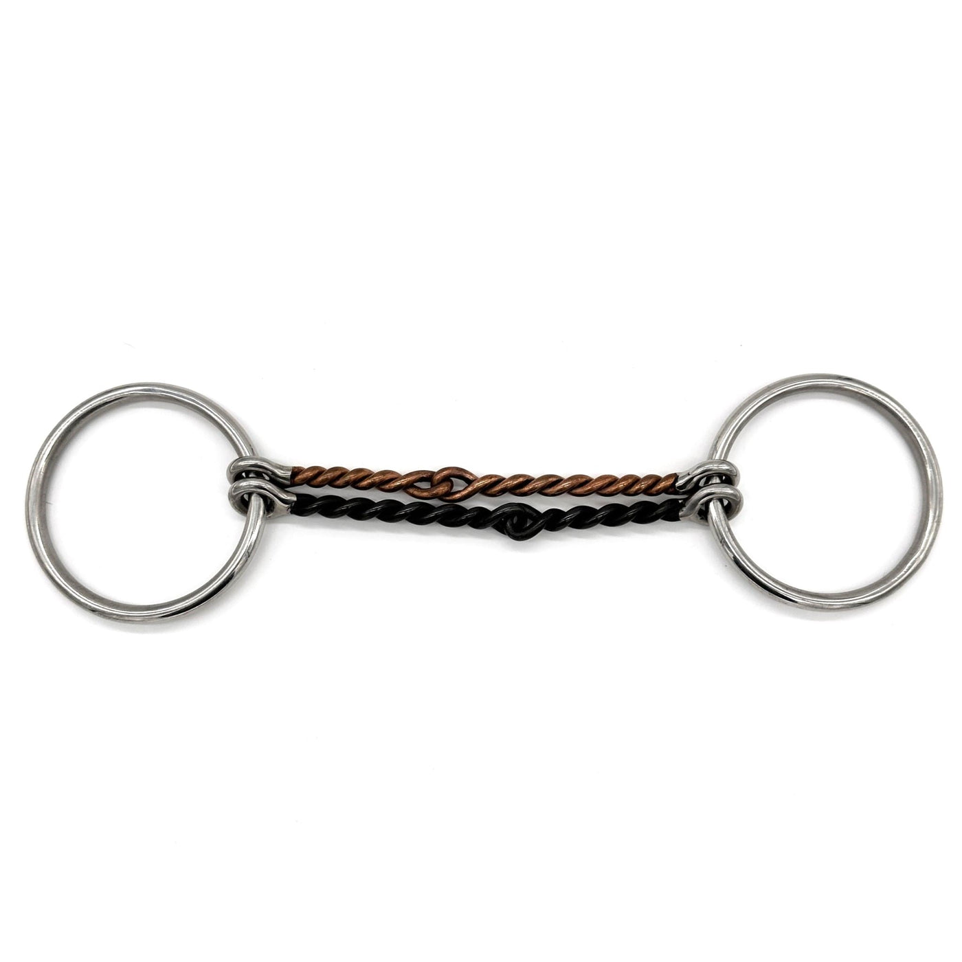 Double Twisted Copper and Steel Snaffle Bit