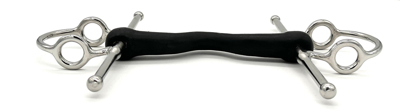 Hard Rubber Medium Port Nelson Gag Bit