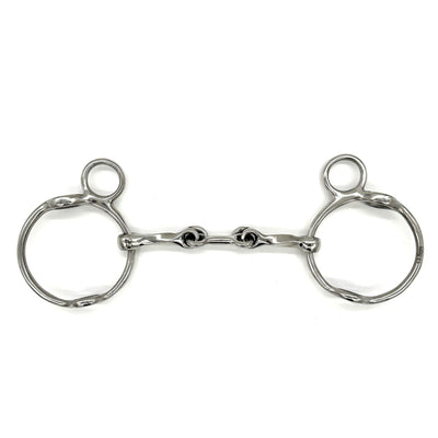 Twisted Locking Dog Bone Curb Gag Bit