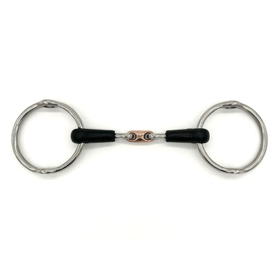 Rubber Copper French Link Balding Gag Bit