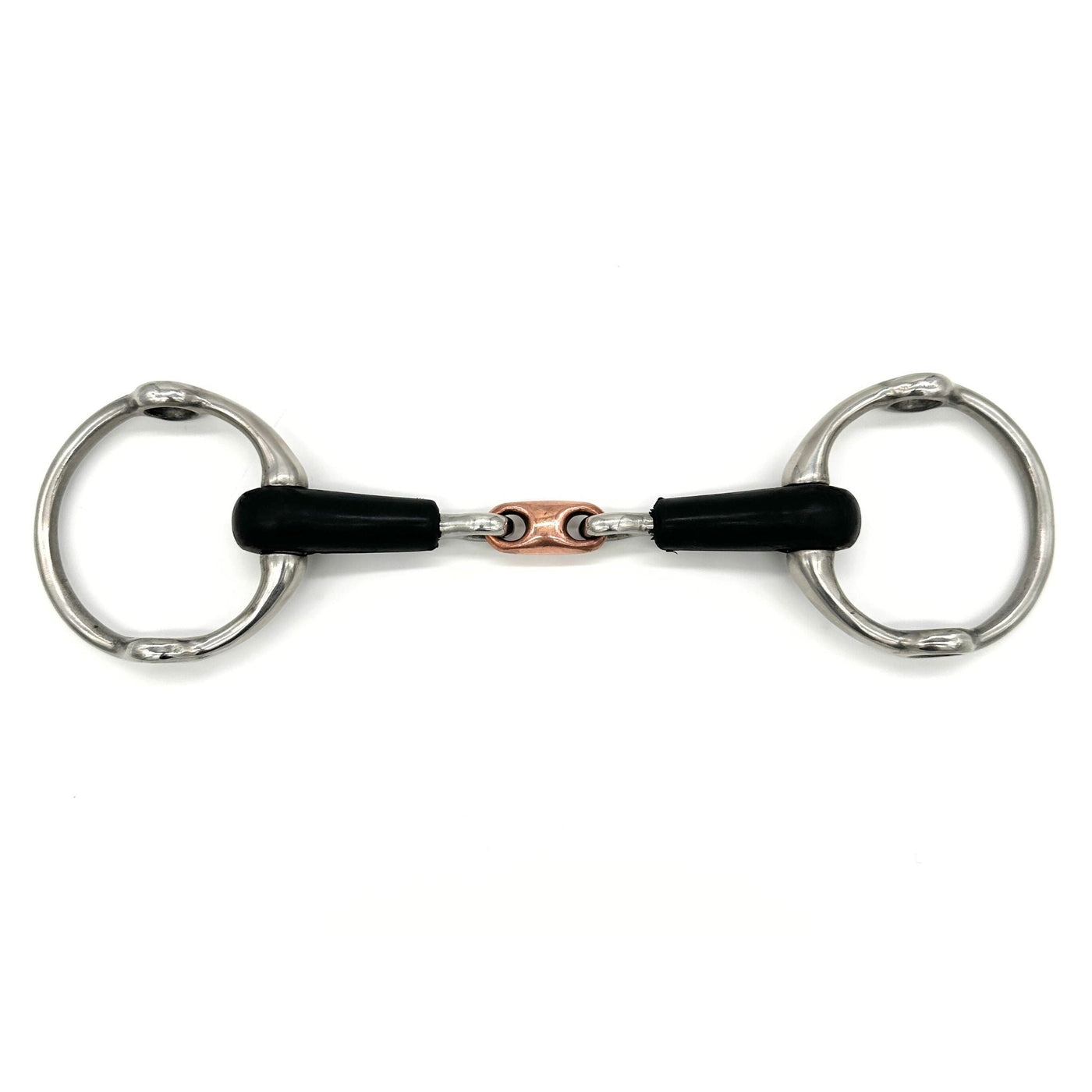 Rubber Copper French Link Fixed Gag Bit