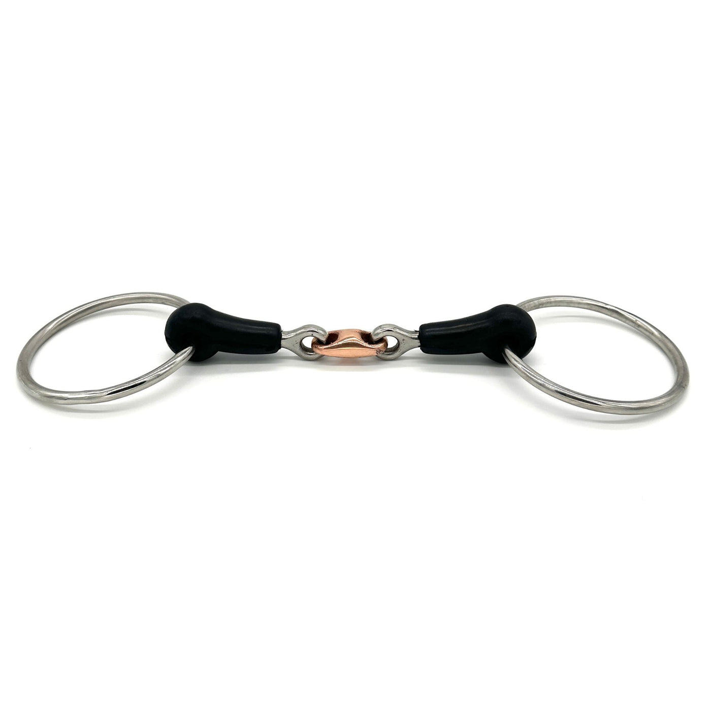 Rubber Copper French Link Loose Ring Bit