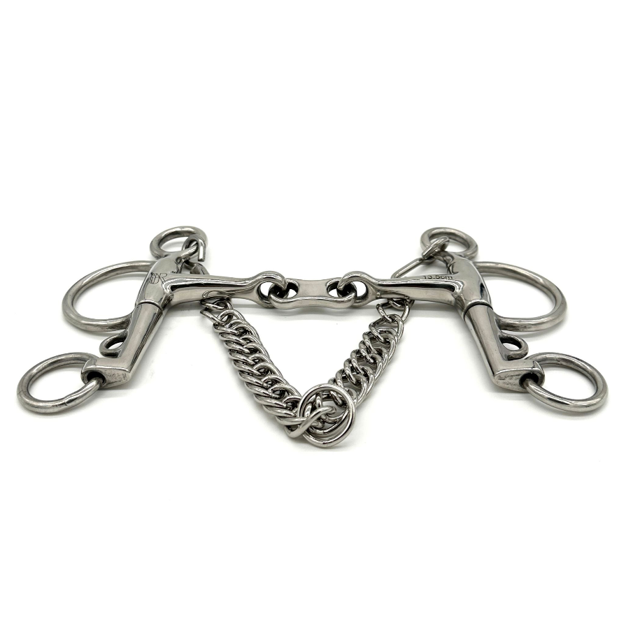 Tapered French Link Double Jointed Pelham Bit