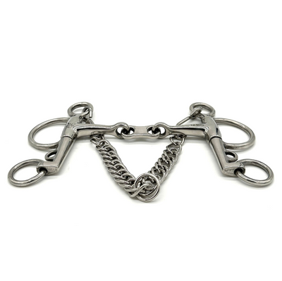 Tapered French Link Double Jointed Pelham Bit