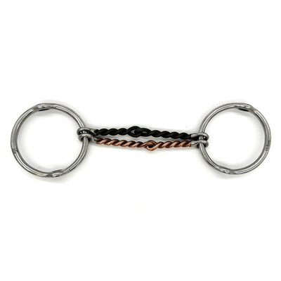 Twisted Copper and Sweet Iron Offset Gag Bit