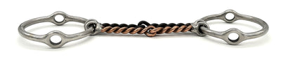 Twisted Copper and Sweet Iron Offset Gag Bit