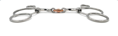 Twisted 2 Ring Bit with Copper French Link