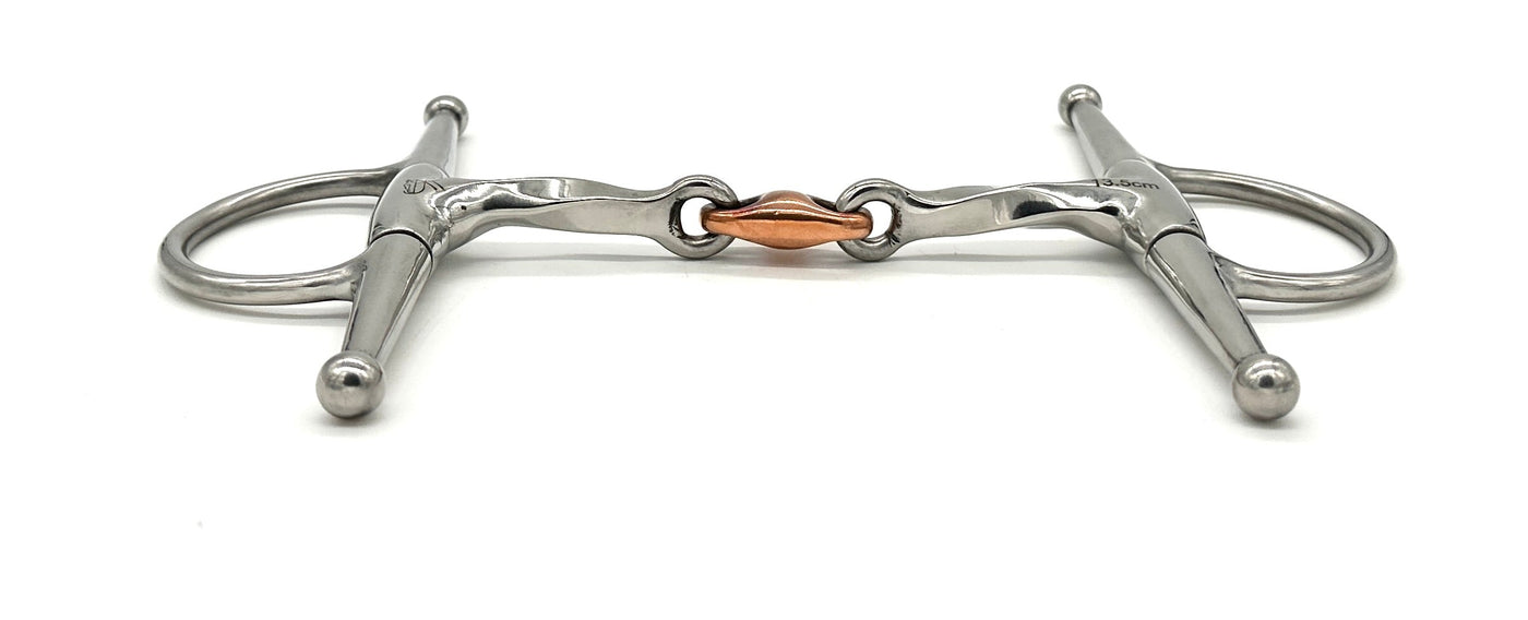 Twisted Full Cheek Bit with Copper French Link