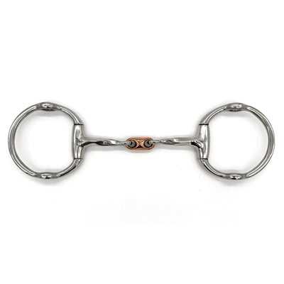 Twisted Gag Bit with Copper French Link Bit