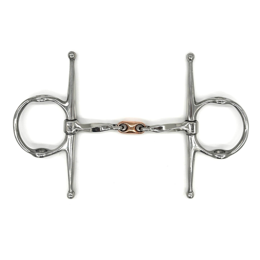 Twisted Nelson Gag with Copper French Link Bit – AJR Sport
