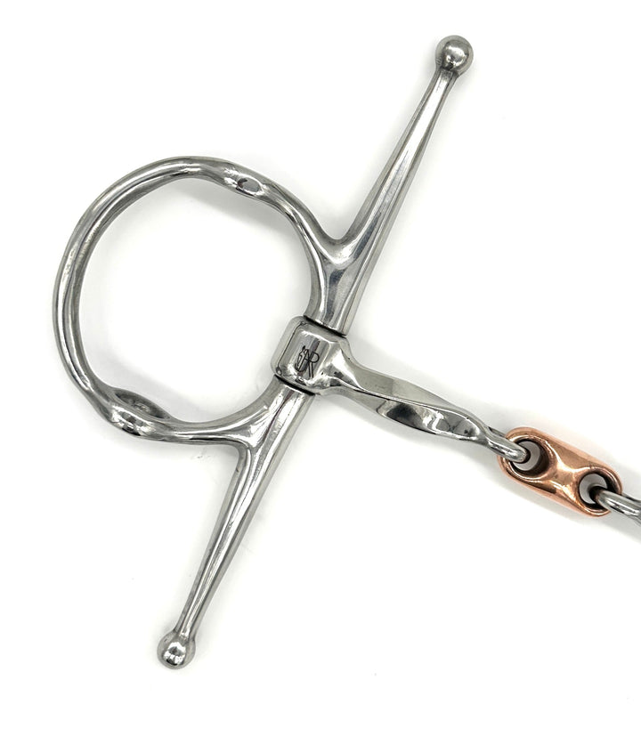 Twisted Nelson Gag with Copper French Link Bit – AJR Sport