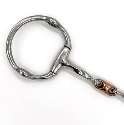 Twisted Gag Bit with Copper French Link