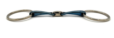 BLU Loose Ring Locking Snaffle Bit