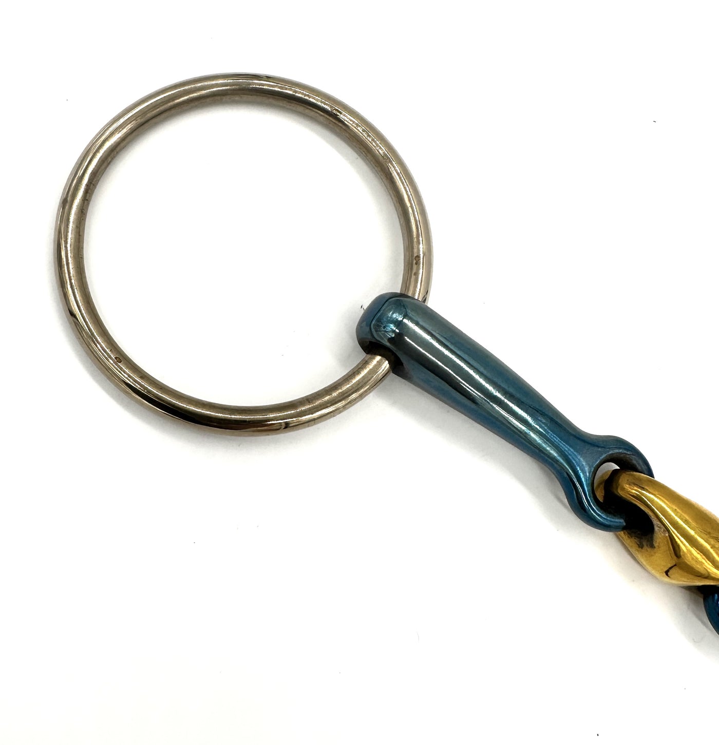 BLU Loose Ring with Copper Elliptical Link Bit