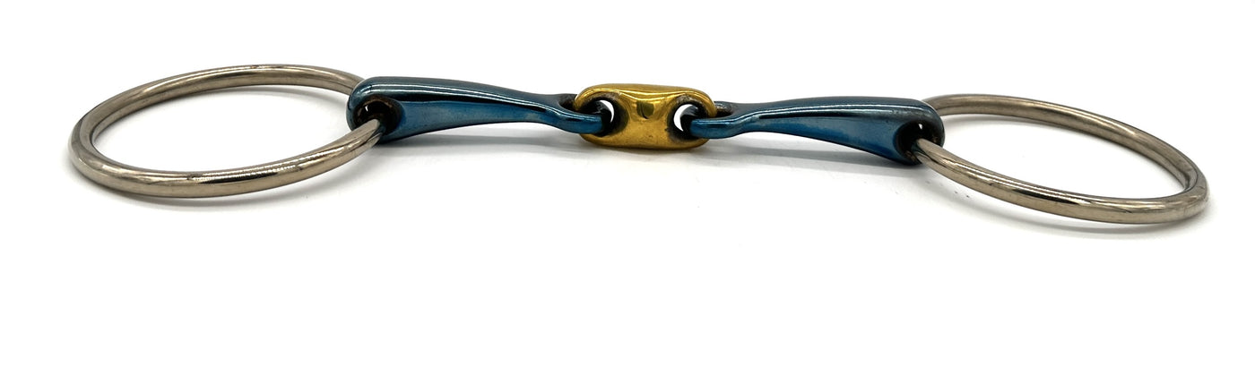 BLU Loose Ring with Copper Elliptical Link Bit